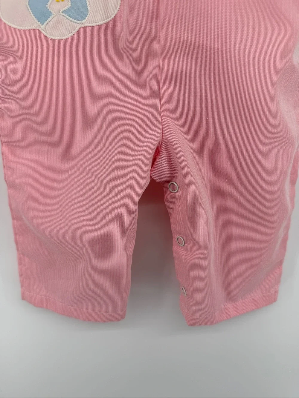 VTG Grandmillennial Cottagecore Coquette Thomas Pink Stripe Ruffle Romper 6-9M